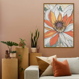 Black and White Flower