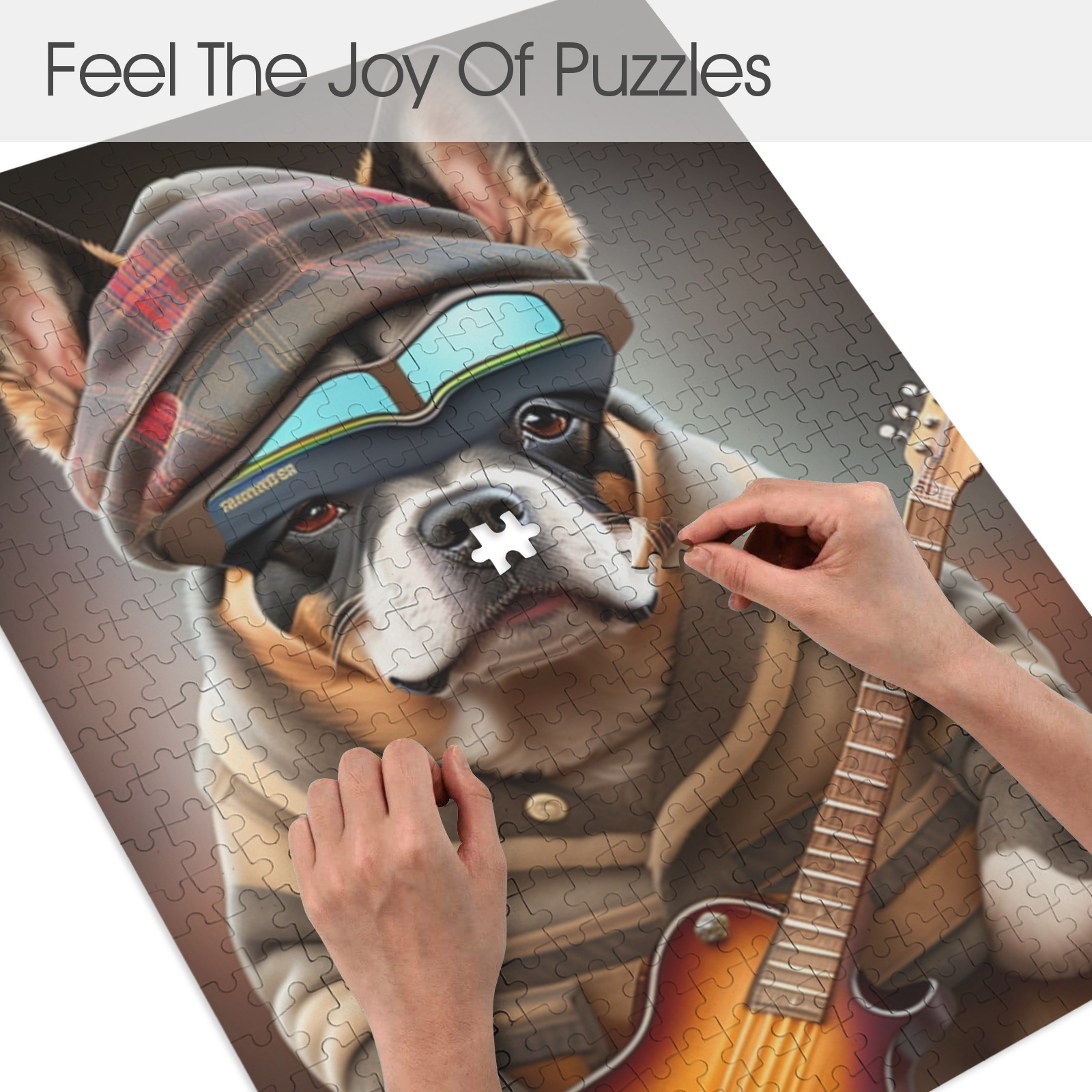 a4b1be12f94b1149e4e37ad20dcde7a5 Musical Paws Dog Serenade Jigsaw Puzzle