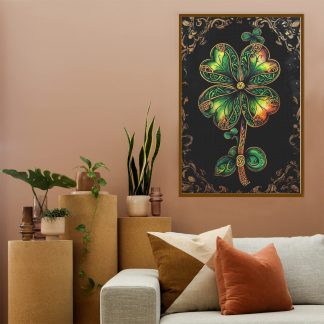 Patterned Four Leaf Clover